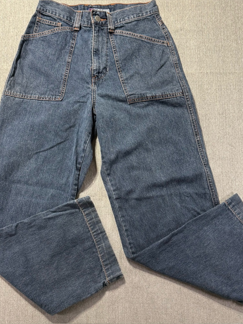 VTG 1997 Structure Addison Wide Leg Baggy Jeans 29x30 Made in Mexico Y2K Skater